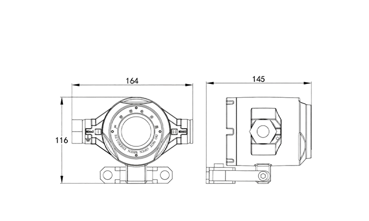 火焰探測器尺寸圖 火焰探測器尺寸圖